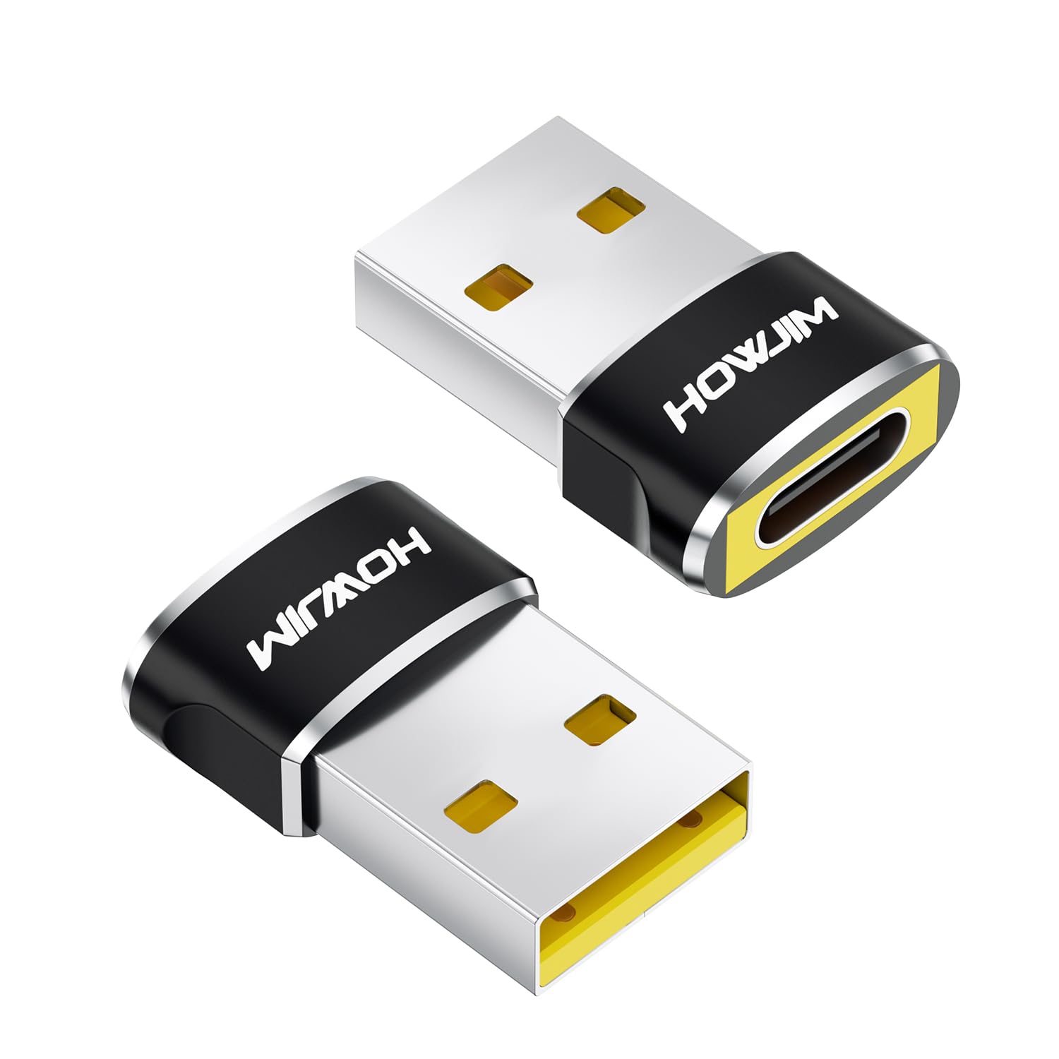 USB to USB C Adapter 2 Pack,USB C Female to A Male Charger Converter