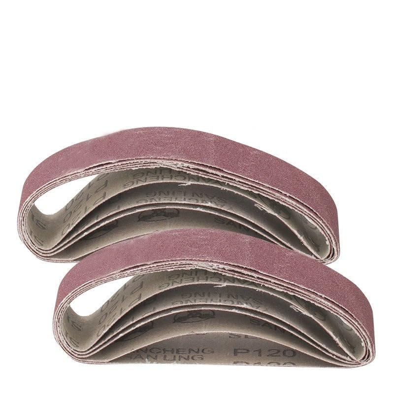 Szlifierka taśmowa, 10 sztuk 330x30mm pasy szlifierskie ziarno drewno miękki metal polerowanie papieru ściernego opaski ścierne do szlifierki taśmowej narzędzie P40-1000(180#)