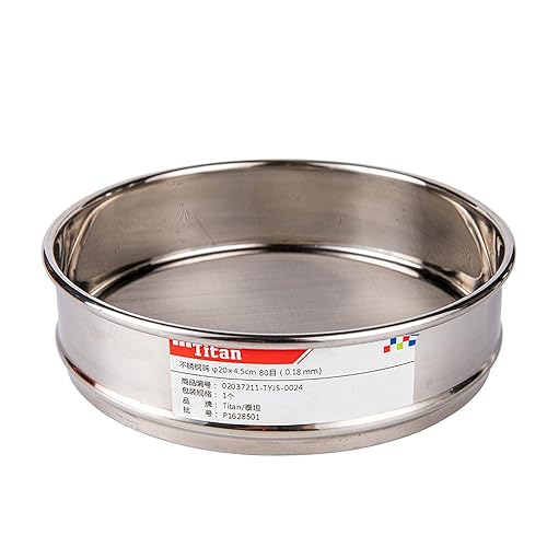 Miniatura 35 de φ20×4.2.0 in Diámetro 10 Malla 304 Tamices de laboratorio inoxidable Economía Prueba Tamiz 304 Paño de alambre de acero inoxidable (0.079 in)