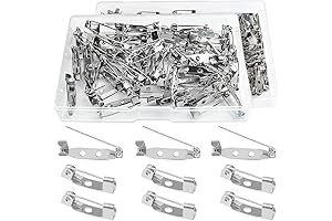 Versatile Name Tag Pin Set: 120Pcs Locking Backs for DIY Crafts and Jewelry