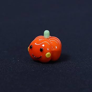 小さめかぼちゃ　ガラス細工　ミニチュア 小さめかぼちゃガラス細工ミニチュア