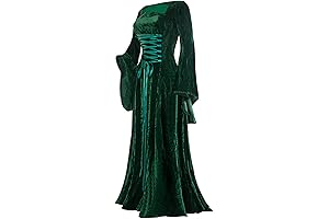 SHOPESSA Women's Velvet Renaissance Dress