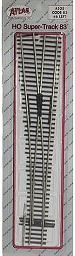 Atlas Model Ferrocarril HO Code 83 6 Interruptor de mano izquierda Atlas Model Ferrocarril HO Code 83 6 Interruptor de mano izquierda