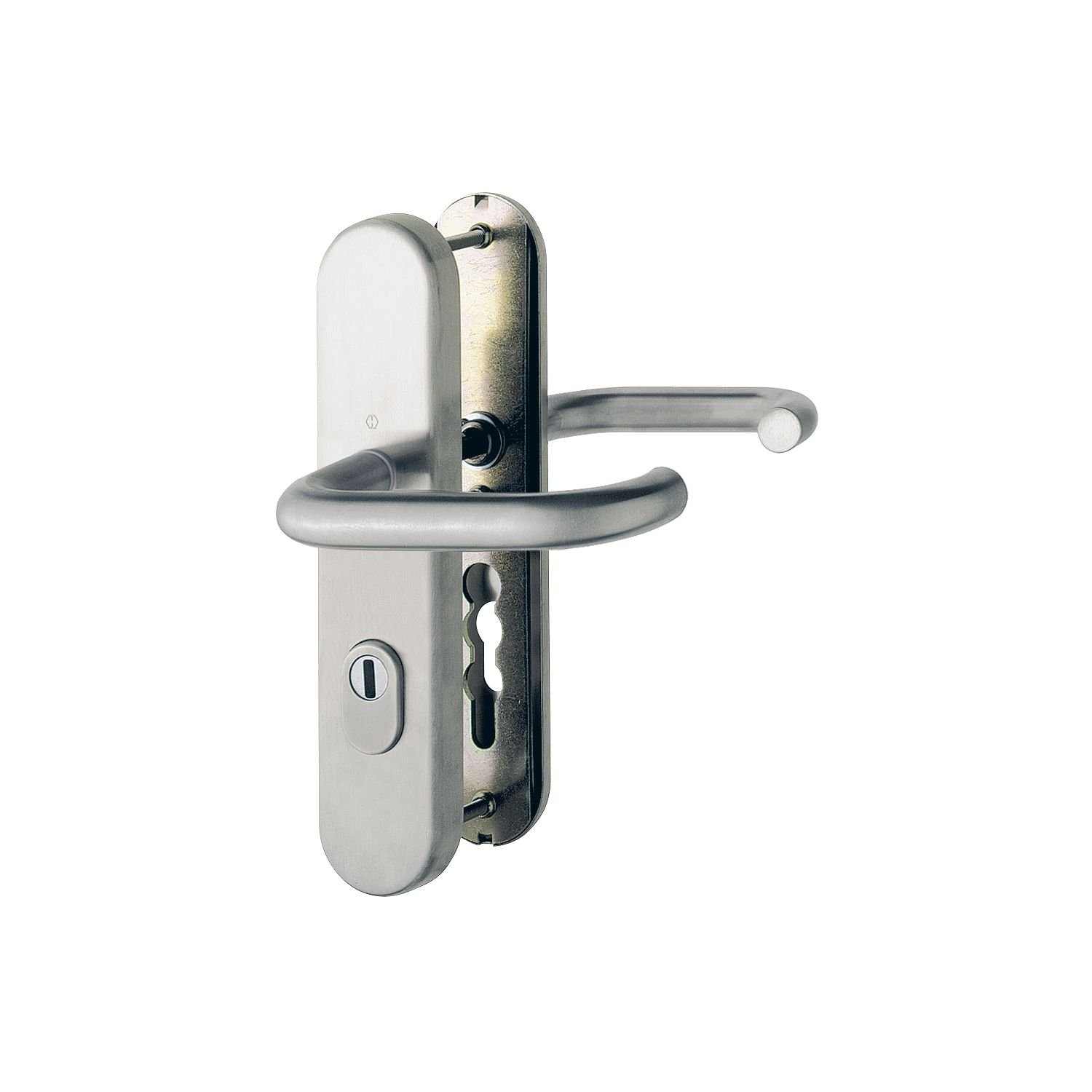 Hoppe House Door Entrance Paris ö Standard Spacing 88 Mm Matt Stainless - View #11