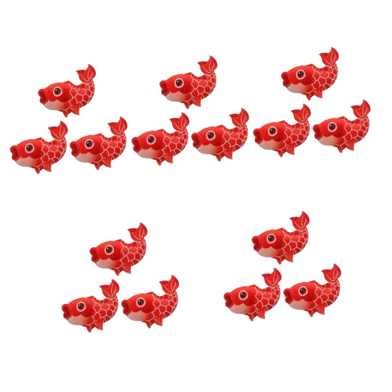 Alipis 15 Pz da Koi calamite magnete magneti fortunato lavagna piccolo decorare resina rosso