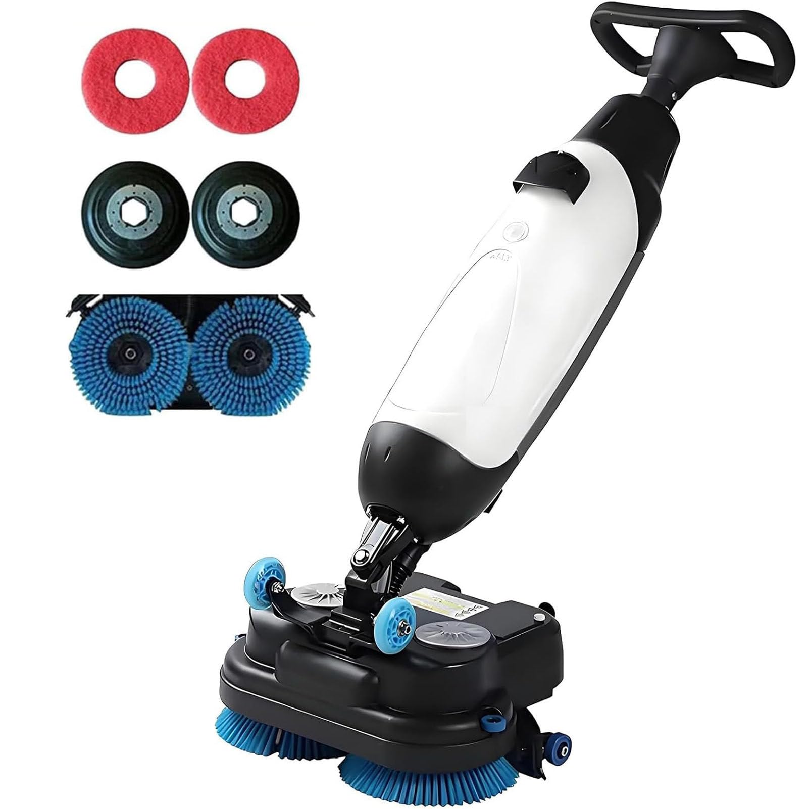 Fregadora De Suelos Comercial, Automática Y Ligera con Banda De Limpieza De 43 Cm, Aspiración Eficiente para Oficinas Y Locales Comerciales.,White