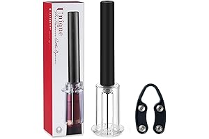 Simple Wine Opener with Foil Cutter, Air Pressure Pump Wine Bottle Opener,...