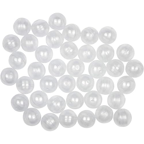 Vending Machine Empty Round Capsules 1.1” 100 pcs Bulk Capsule For Toy Gumball Machines Small Clear Containers Surprise For Kids Party Favor Prize