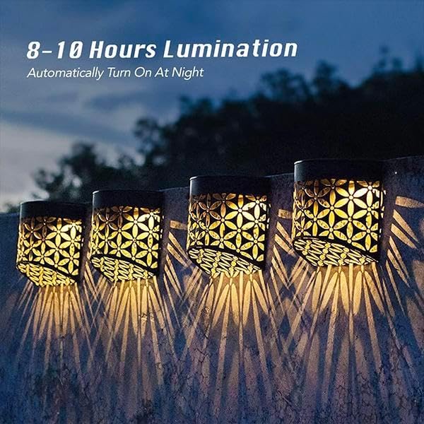 Miniatura 7 de Luces solares de pared, lámpara de pared LED impermeable con sensor de movimiento, iluminación de seguridad exterior alimentada por energía solar