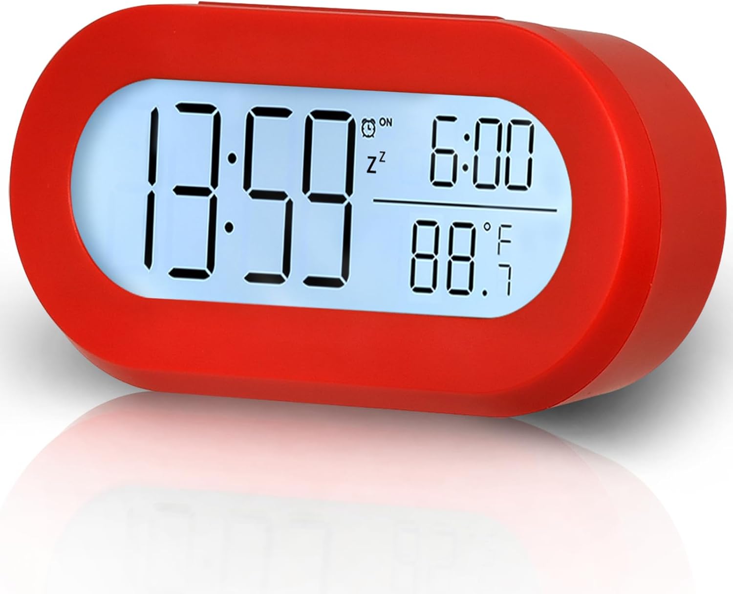 AIJIAXING Digital Alarm Clocks for Desk or Bedroom, Small