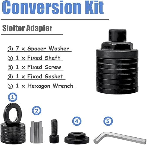 Miniatura 2 de Mesee Amoladora angular M10 a ranuradora adaptador, adaptador de ranura de cambio rápido, accesorio de cabezal de conversión, amoladora angular,