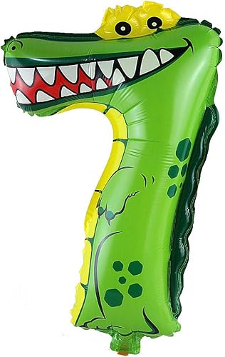 Globos de papel de aluminio con números de animales, globo de número para niños, decoración de cumpleaños, boda, baby shower, número globos de