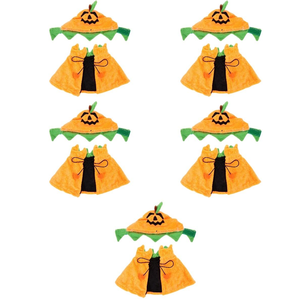 POPETPOP 5 Set Pet Cape Cat Cape Cappello Kit Halloween Pet Costume Cane Costumi Di Halloween Festa Di Vestiti Dell'Animale Domestico Pet Mantello Cappelli Gatto Zucca Di