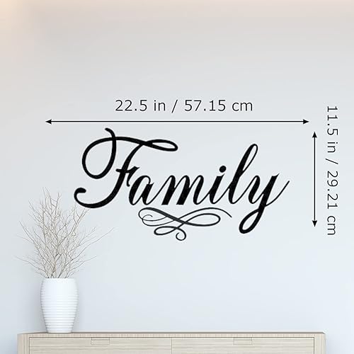 Miniatura 2 de World of Wall Decal Calcomanías de pared familiares, citas, palabras, signos, calcomanías de vinilo para decoración de pared para sala de estar,