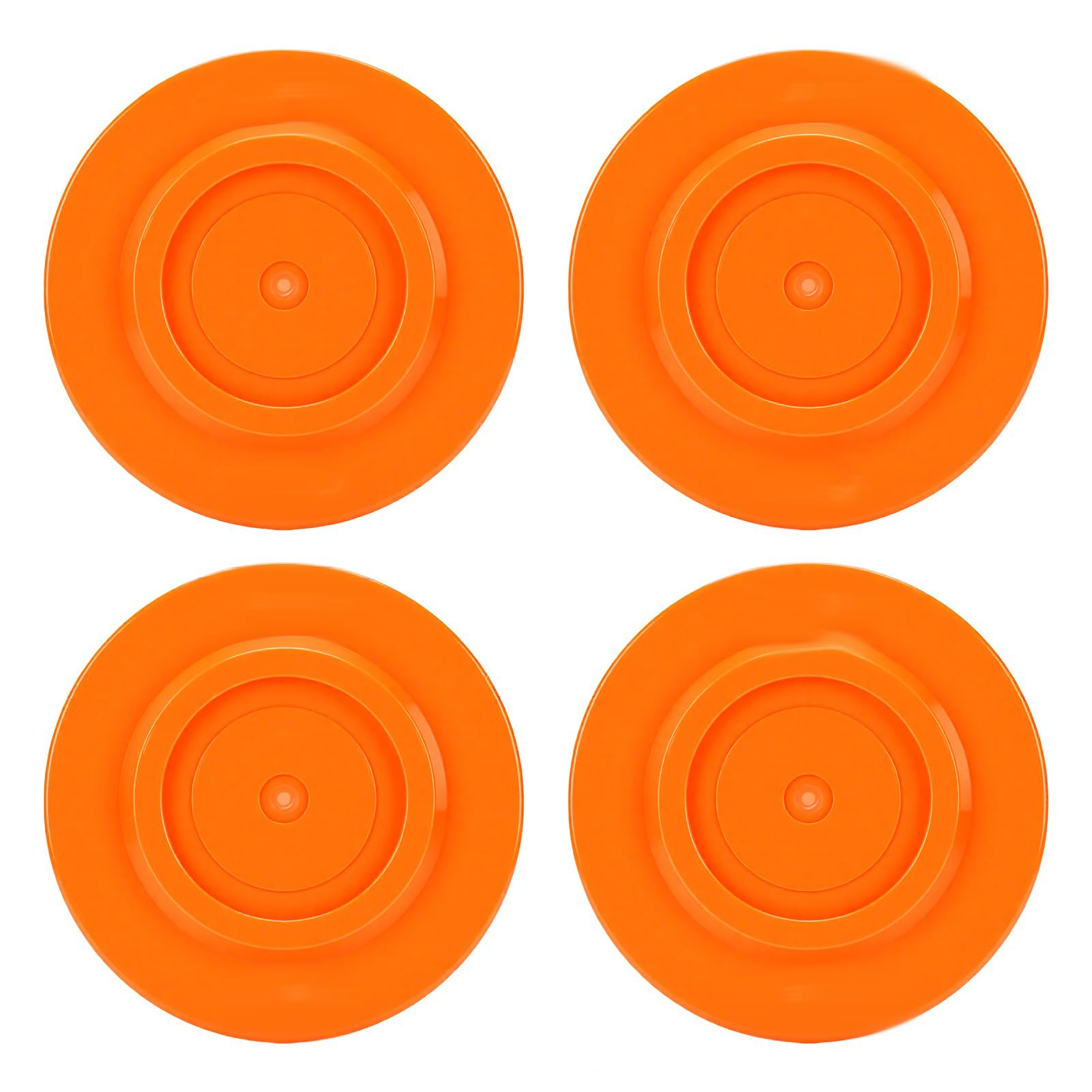 4pcs Tappeti di Livellamento per Rossi Piedini Rotondi 20cm Antiaffondamento Resistenti per Gambe Stabilizzatrici di Rimorchi in PP Rinforzato