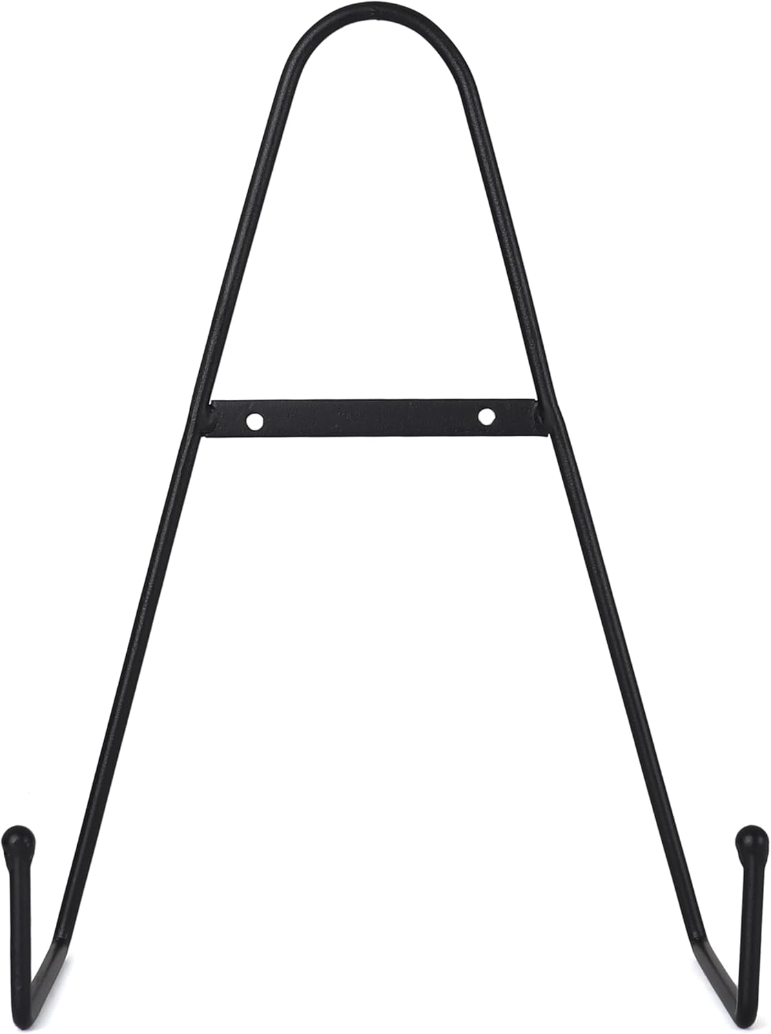 Milltown Merchants™ Metal Display Stand - Free Standing or Wall Mounted Decorative Plate Holder - Versatile Plate Hanger Stand - Black Metal Plate Stand - (2 Pack, X-Large)