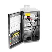 Vista 2 de VOLT Transformador de bajo voltaje Multi-Tap de 300W con temporizador digital para iluminación de paisaje