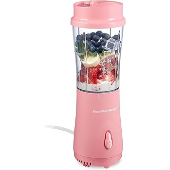 Pink Portable Personal Blender - 13.5 Oz Mini Blender With 6 Ultra Sharp Blades, USB Rechargeable for Travel/Picnic/Office/Gym