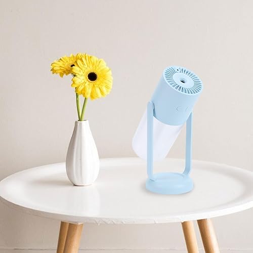 Miniatura 6 de Mini Humidifier, Quiet Portable Small USB Humidifier with 7-color Light for Car Home Desktop Office 260ml (Blue)