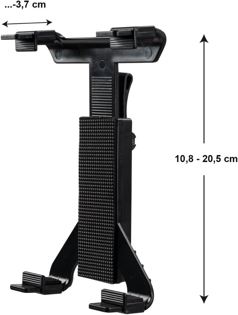 kwmobile Universal Car Tablet Holder - Windshield Windscreen Mount with Rotating Suction Cup for SUV, Truck, Van - Fits 4.3-8.1 inches (11-20.7 cm) Screens