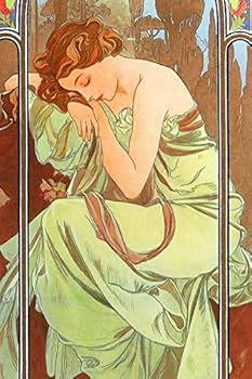 アルフォンス・ミュシャ、夜の安らぎ、連作〈四つの時の流れ〉より、希少な画集より 61H3-Mu5M-L._UF350,350_QL80_.jpg