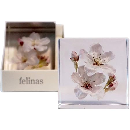 Amazon フェリナス ハーバリウム 散らない花 桜 ソメイヨシノ 合格 祈願 結婚 お祝い 贈り物 誕生日 プレゼント ホワイトデー お返し 母の日 ギフト 出産 内祝い Crystal Sakura 卓上用品 オンライン通販