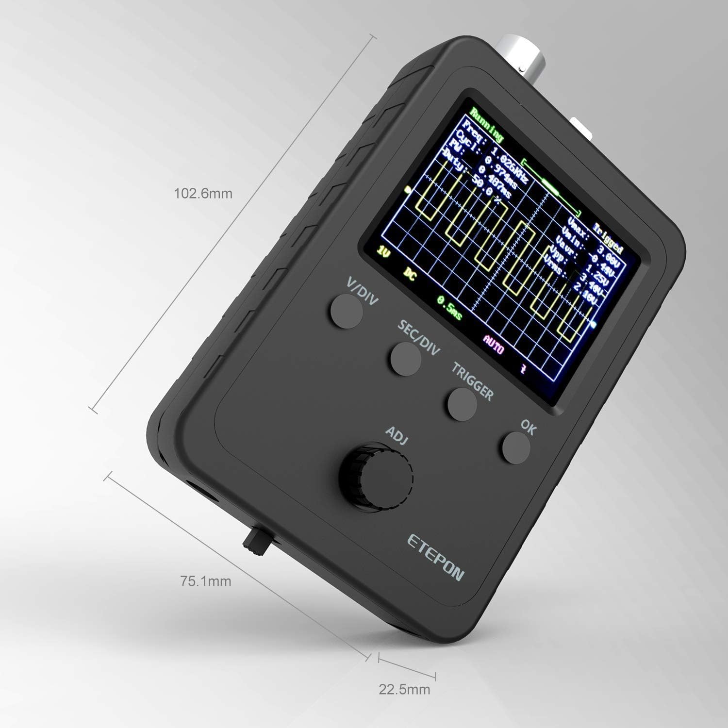Osciloscopio Digital con Sonda de Cable Bnc-Clip (EM001)