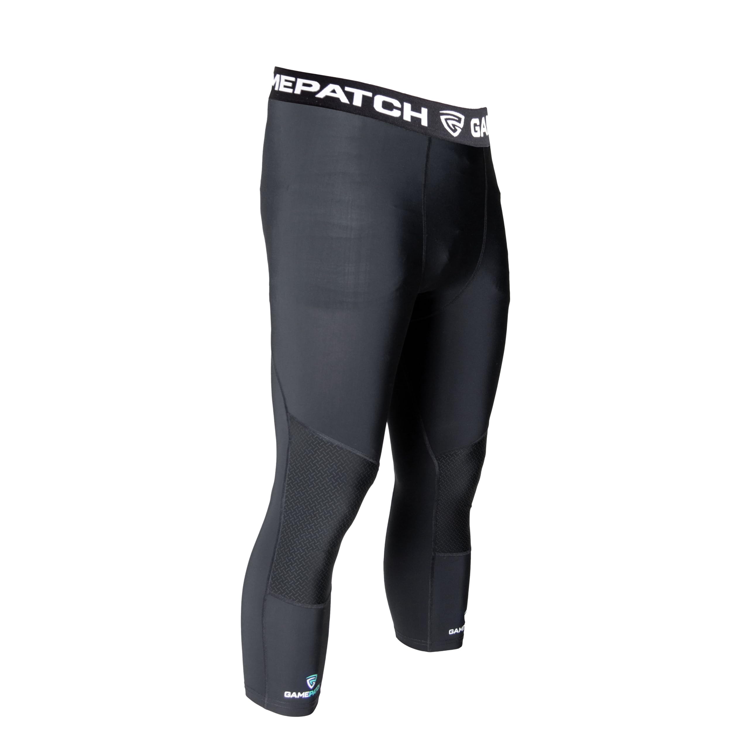 Abriebfeste 3/4 Strumpfhose Basketball Fußball Handball Sport Tights mit Abriebschutz an den Knien Unisex