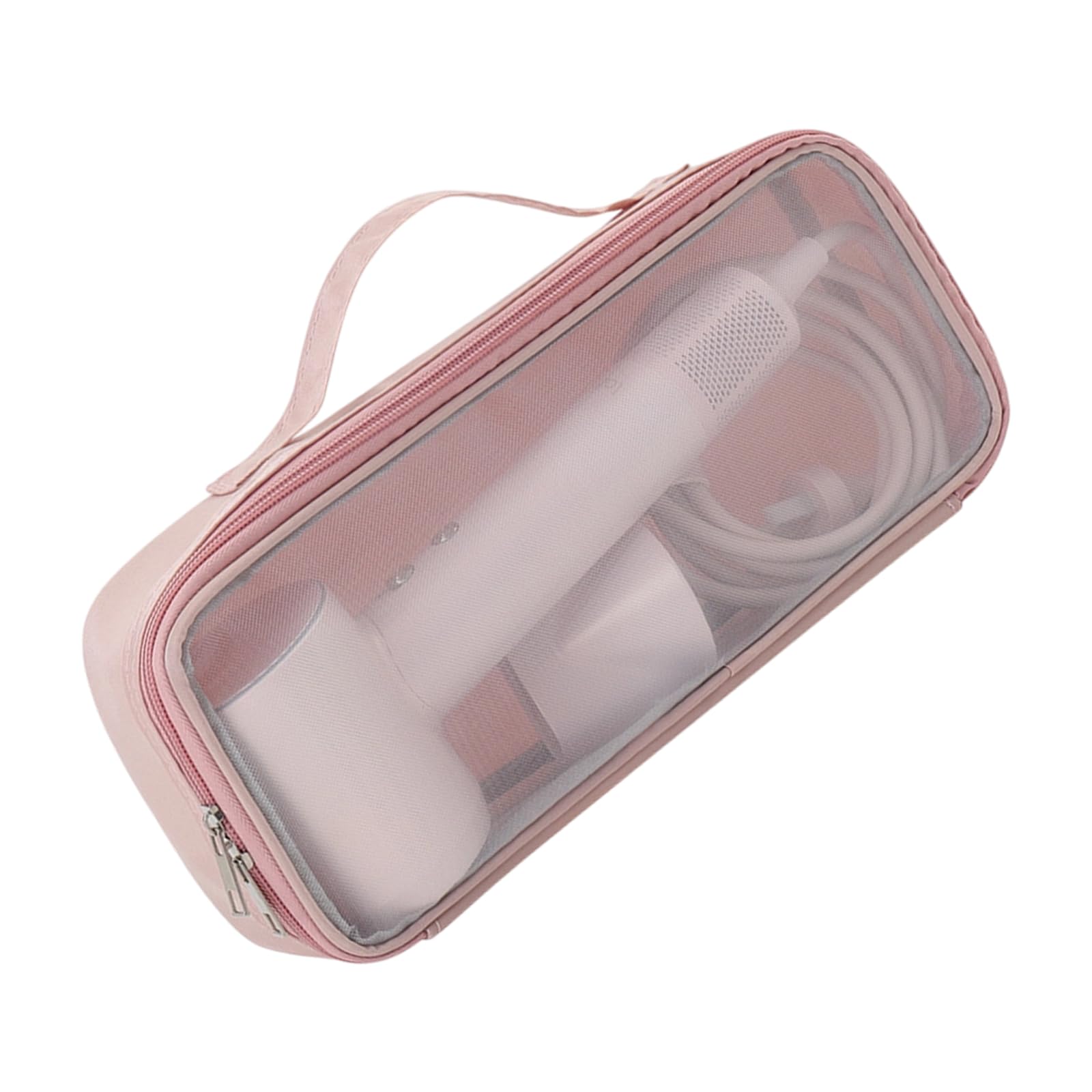 Estojo organizador de ferramentas de cabelo portátil estrutura de nylon acolchoado