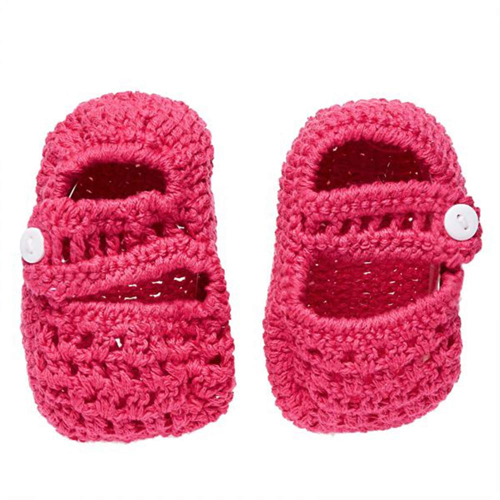 The SmurfsSmurfs - Baby Crochet Shoes - Fuschia - 0-3 M