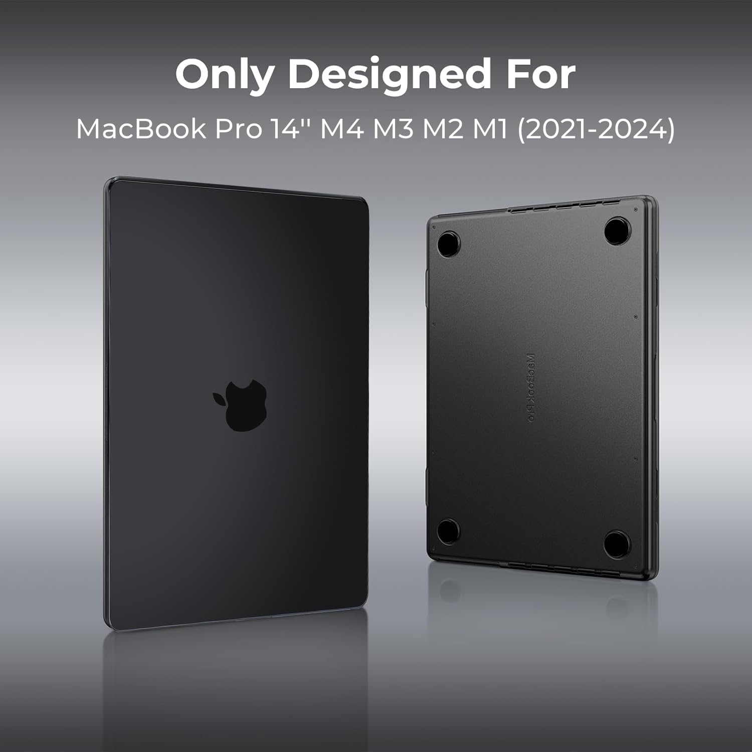 Amazon.com: KEROM Space Black Case for MacBook Pro 14 inch 2025