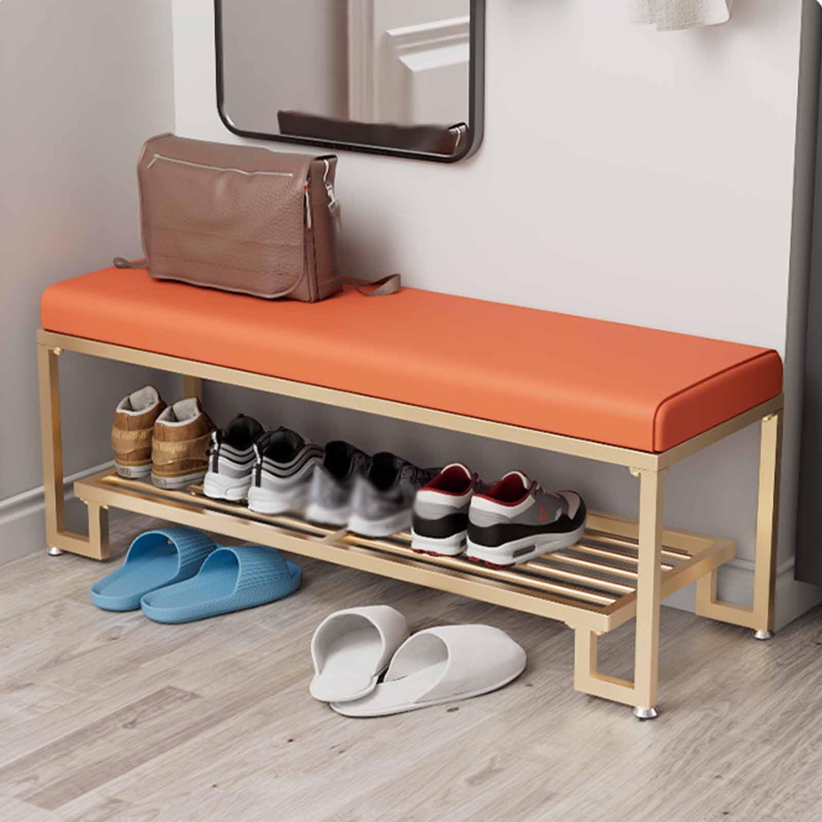 Banc à chaussures pour couloir et chambre ambiance moderne