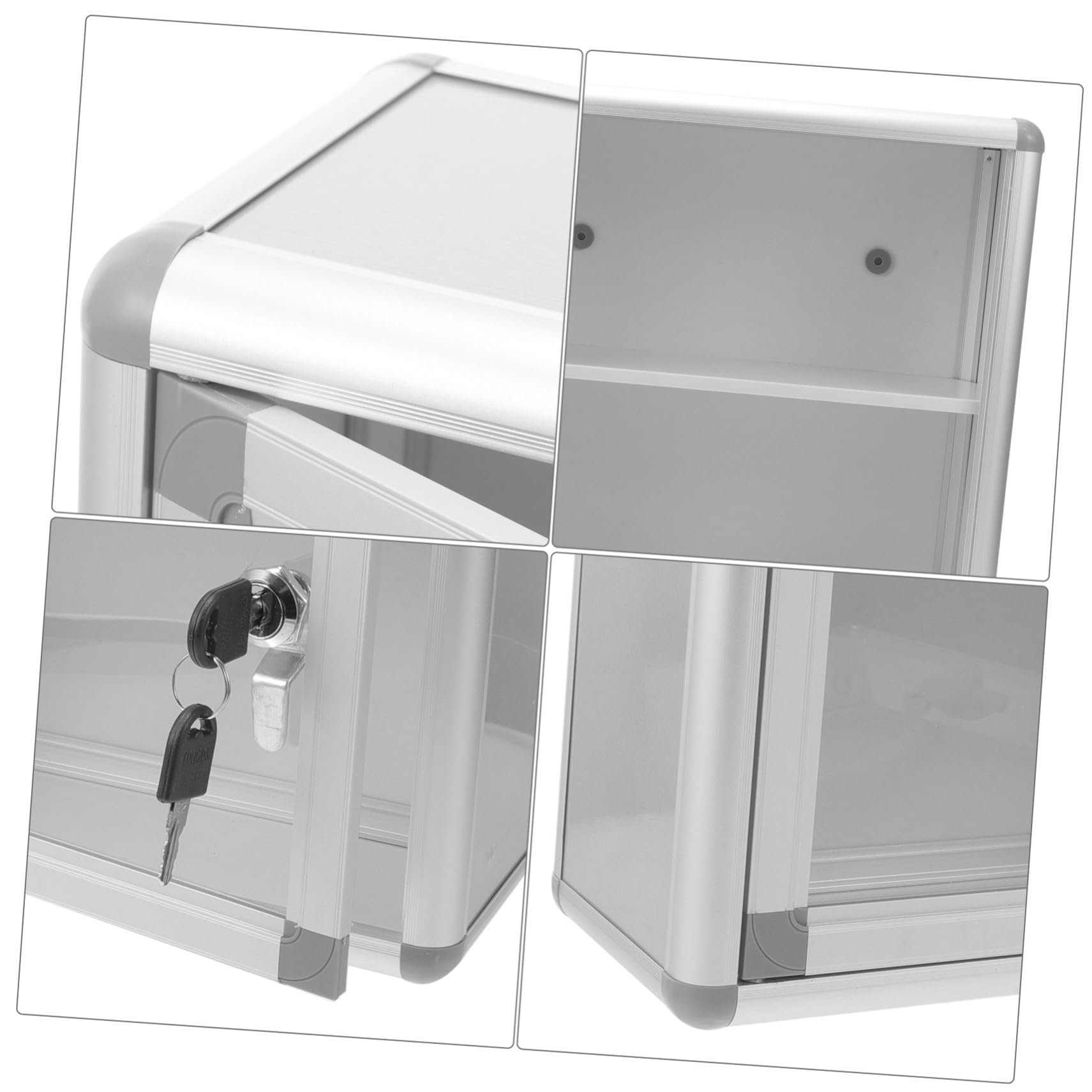 Botiquín de Primeros Auxilios Diseño Compacto y Resistente Cerradura de Aleación de Aluminio, Caja Multifuncional de Almacenamiento Seguro para Oficina y Hogar