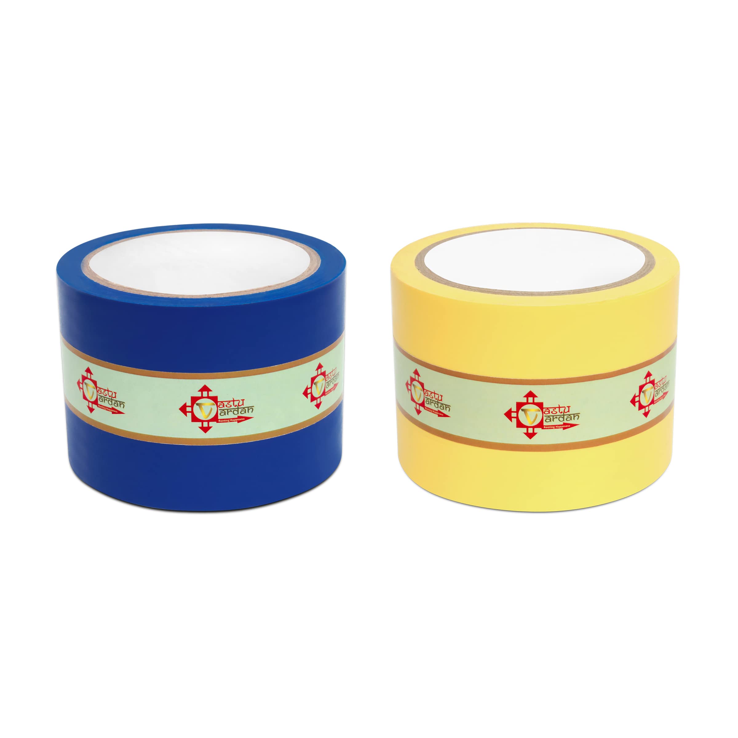 Vastu Vardan Blue and Yellow Tape | 3 Inch (72mm) Approx | Lenth- 20 Meter Approx | Pack of 2 | Vastu Tape Remedy | Toilet Correction | Tape Remedy | Vastu Tape |-picture-23