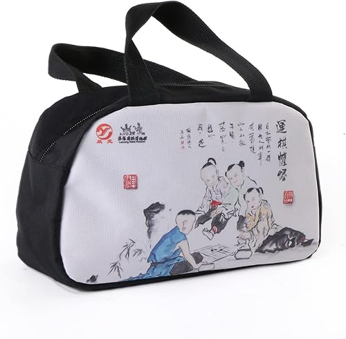 Miniatura 7 de SongYuan Travel Go SetTablero reversible de cuero de 19 x 19 pulgadas, 13 x 13 pulgadas, 361 piedras de esmalte convexo individualBaduk WeiQi