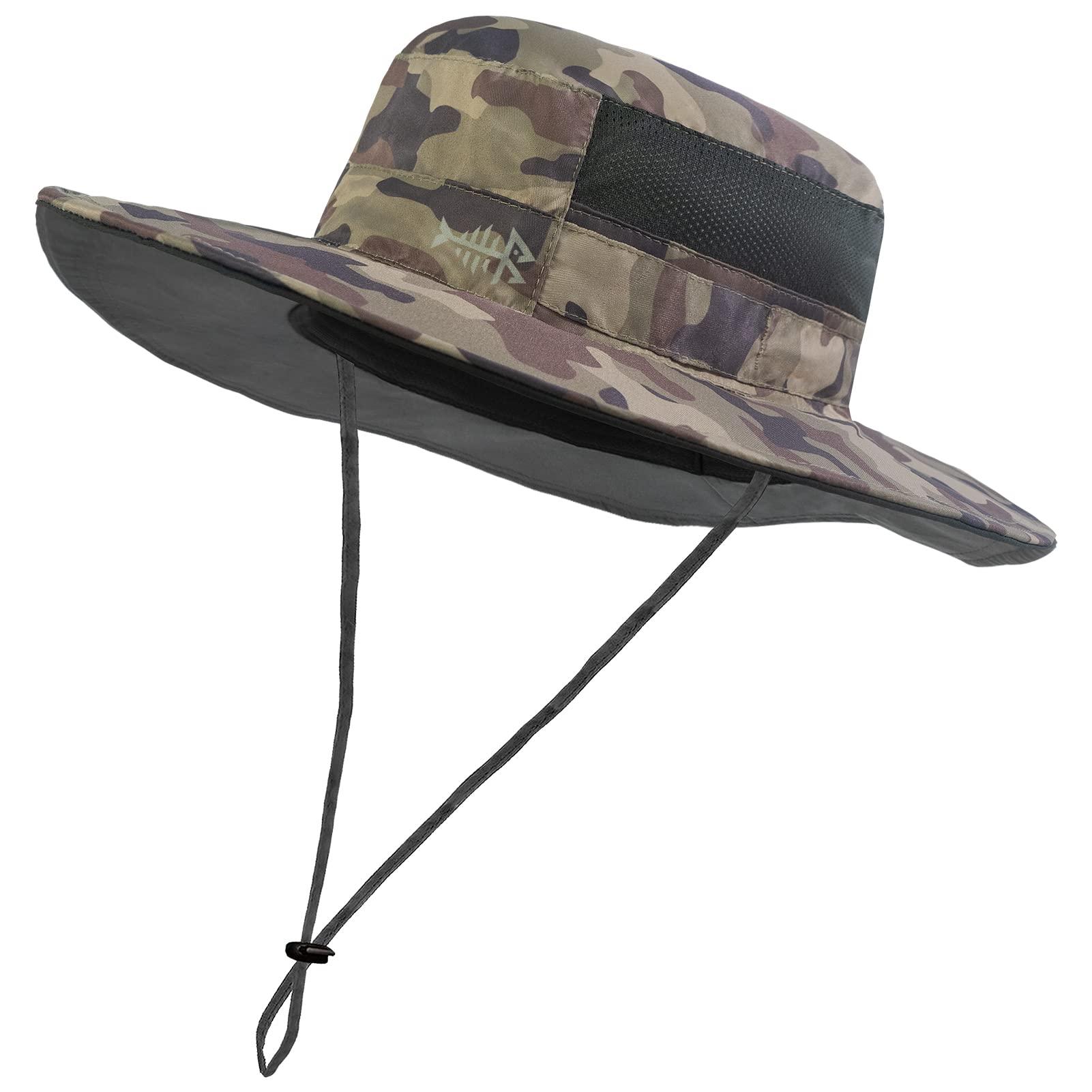 Bassdash UPF 50+ Sombrero de Pesca Solar Resistente al Agua con Solapa de Cuello Desmontable — view 28
