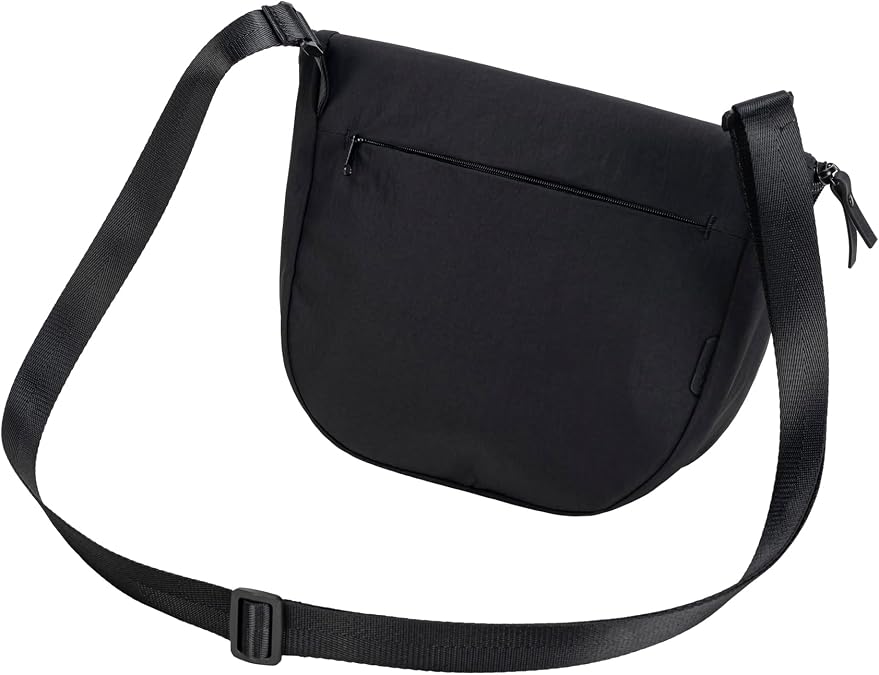 PUMA womens Calla Crossbody Bag in Crinkle Nylon with Adjustable Strap & Zip Closure