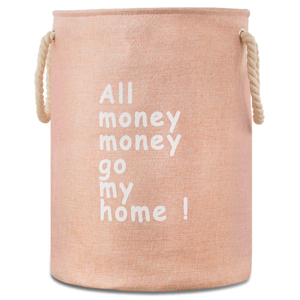 Panier à linge rose imperméable pour ranger la chambre d'enfant avec style