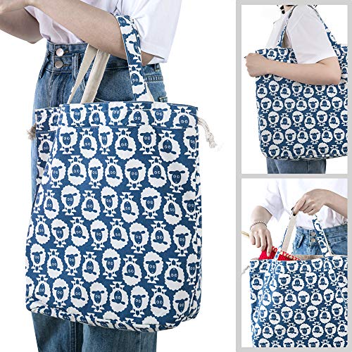 Teamoy Borsa Tote Regolabile per Lavoro a Maglia e...