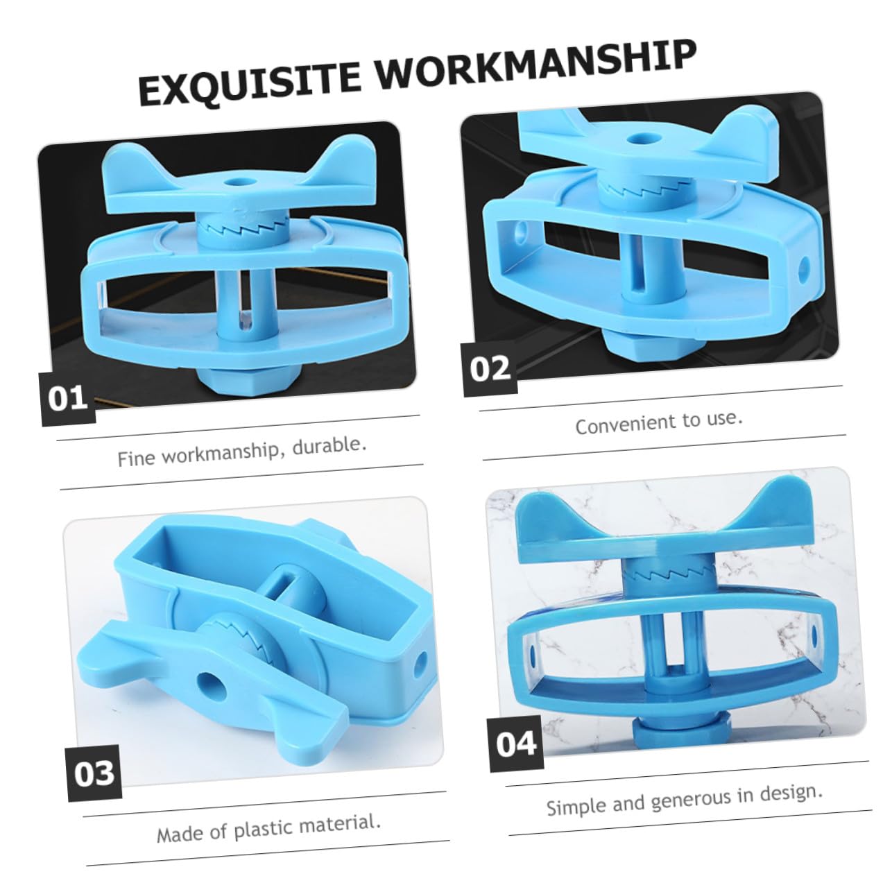 Tendifilo per Recinzione Elettrica 24 Pezzi in Plastica Blu