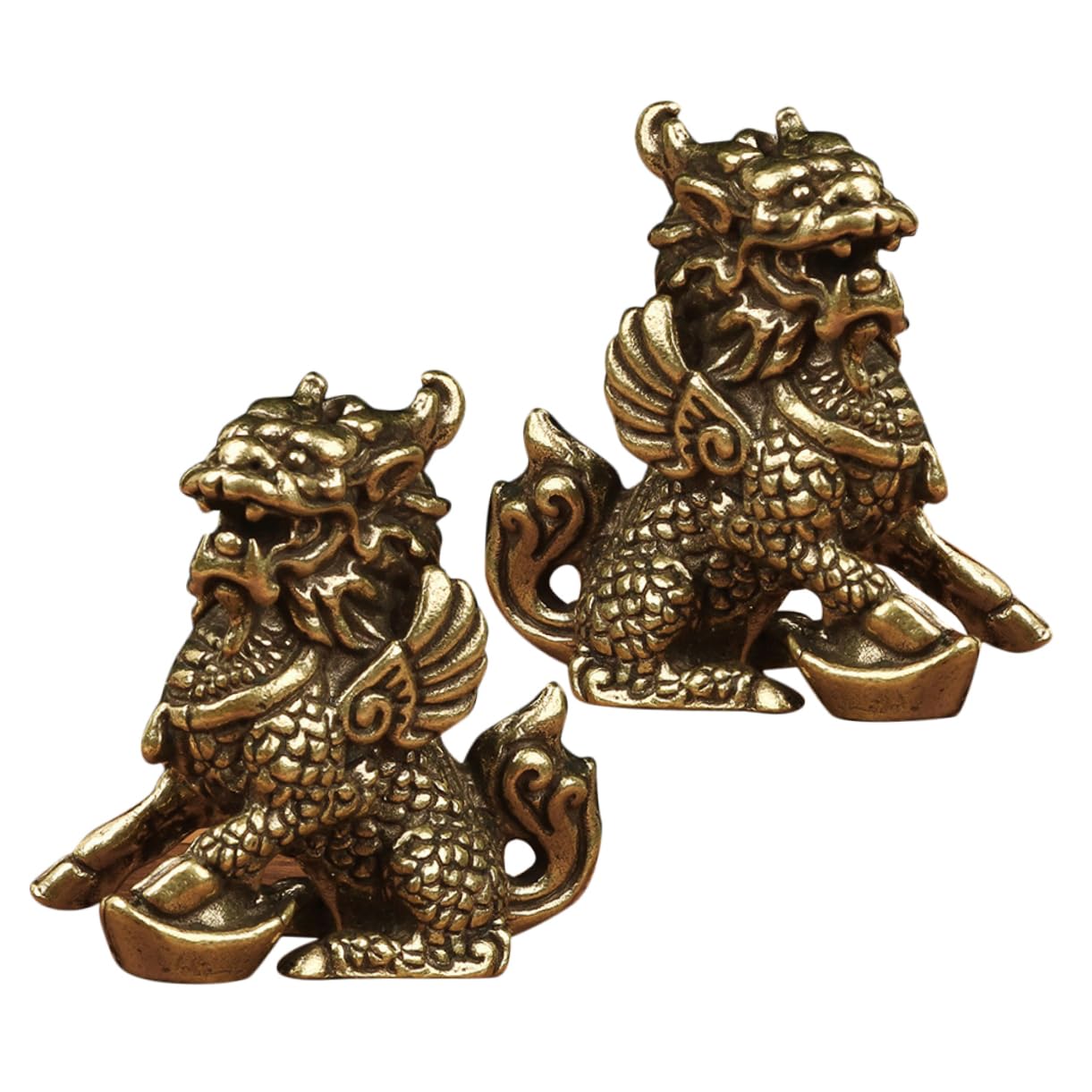 キリン 銅 真鍮 ペア 置物 動物 【公式通販】