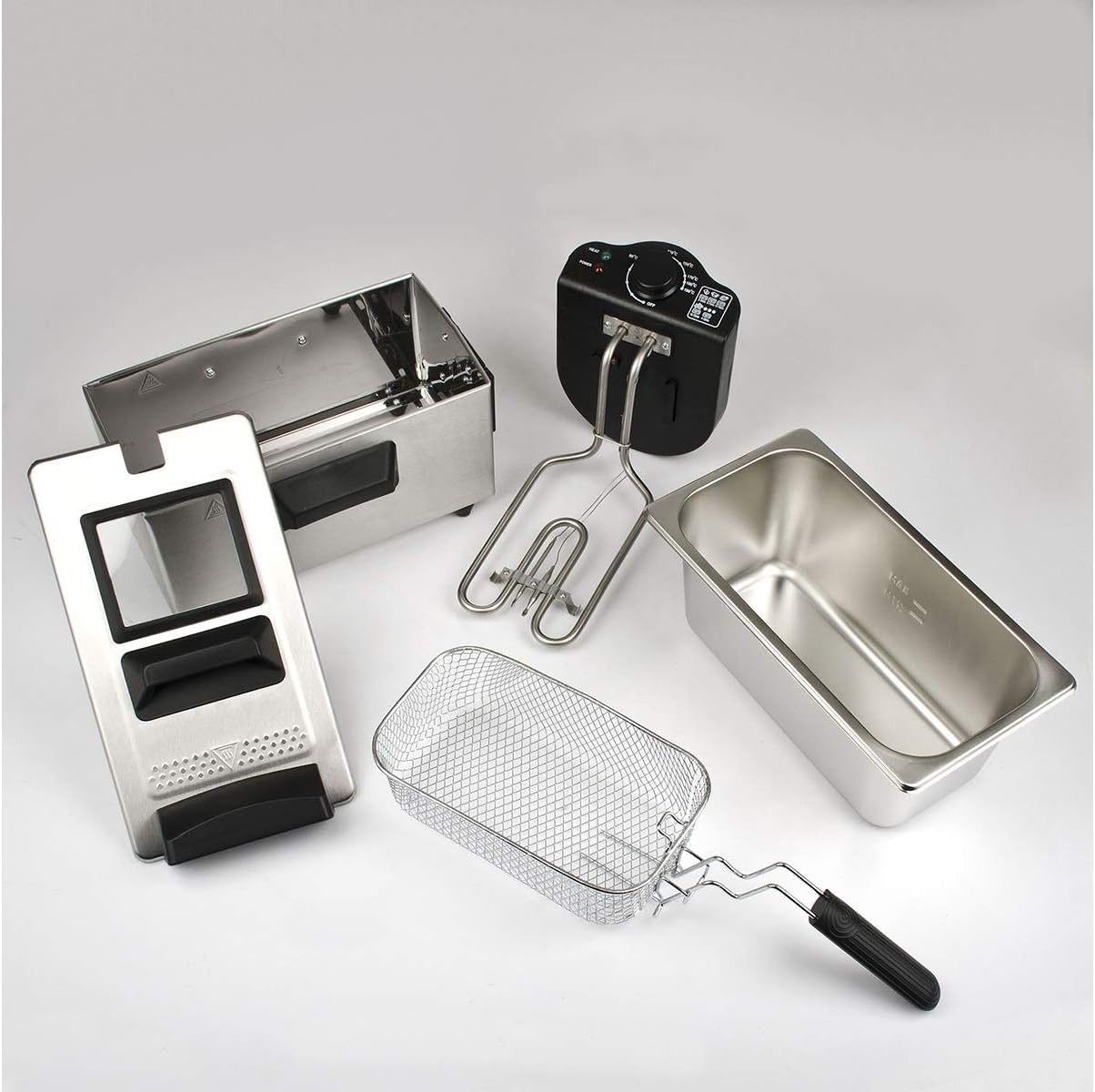 G3 Ferrari G10124 Pastella Friggitrice Inox Smontabile, 3 Lt, 2000W G3 Ferrari G10124 Pastella Friggitrice Inox Smontabile, 3 Lt, 2000W