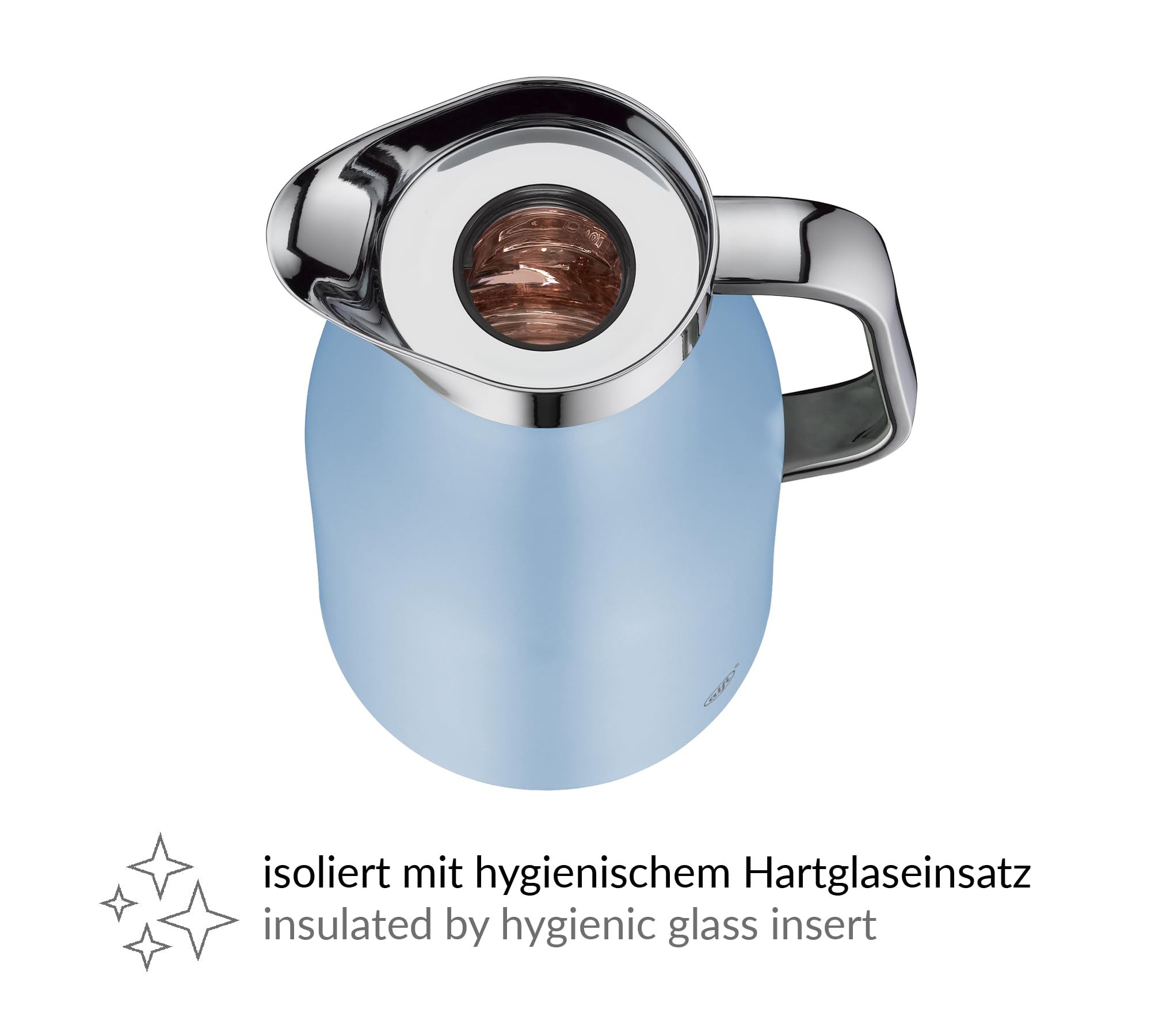 alfi Skyline Pastel Water Insulated Jug with Hygienic Tempered Glass Insert, Screw Cap with Comfortable Push Button - Image 2