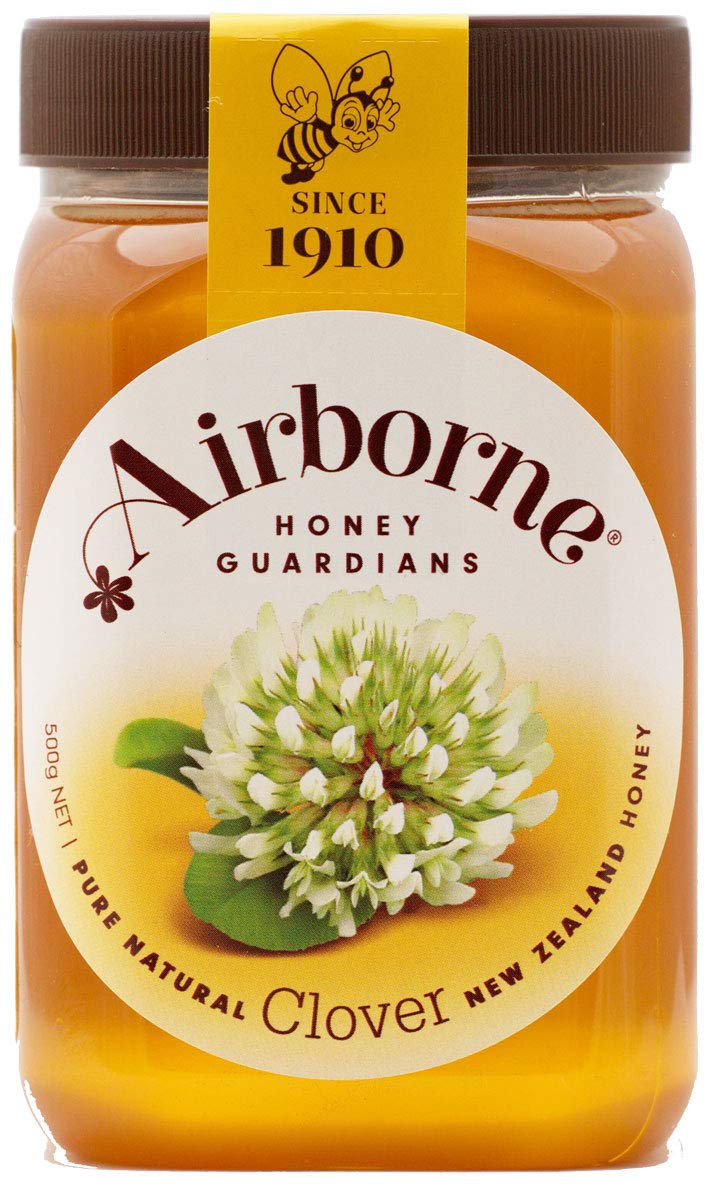 Airborne(New Zealand) Clover Liquid Honey 500g / 1.1lbs