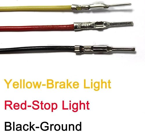 Miniatura 6 de MISS MOLY Señales de Giro LED Rojas para Motocicleta Luz Trasera Cafe Racer Parachoques Trasero Borde Freno