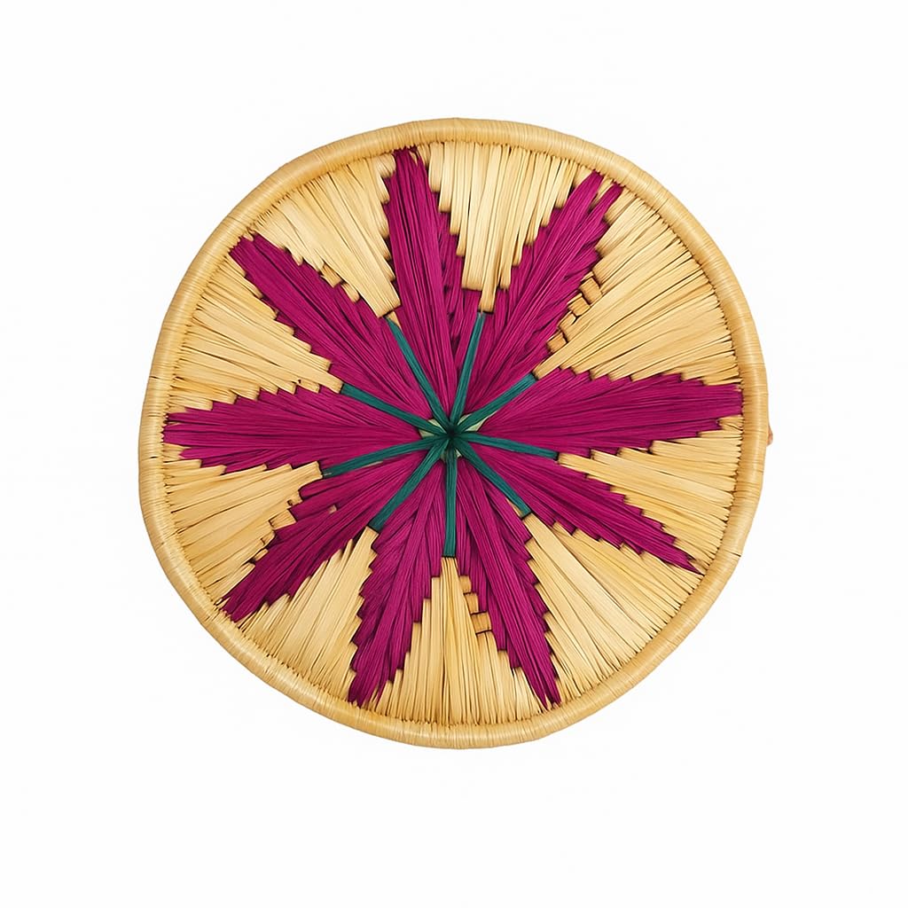 HIMADRI Handcrafted Natural Fiber Wall Hanging (22 cm x 22 cm x 1 cm, H-NF-WH-56)-image-19