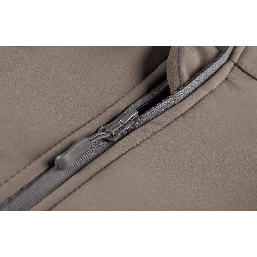 Uomo Tattico Softshell Giacca con Cappuccio Camouflage Autunno Inverno Outdoor Militare Pile Fodera Impermeabile Antivento Giubbotto Sci Cappotto Trekking Caccia