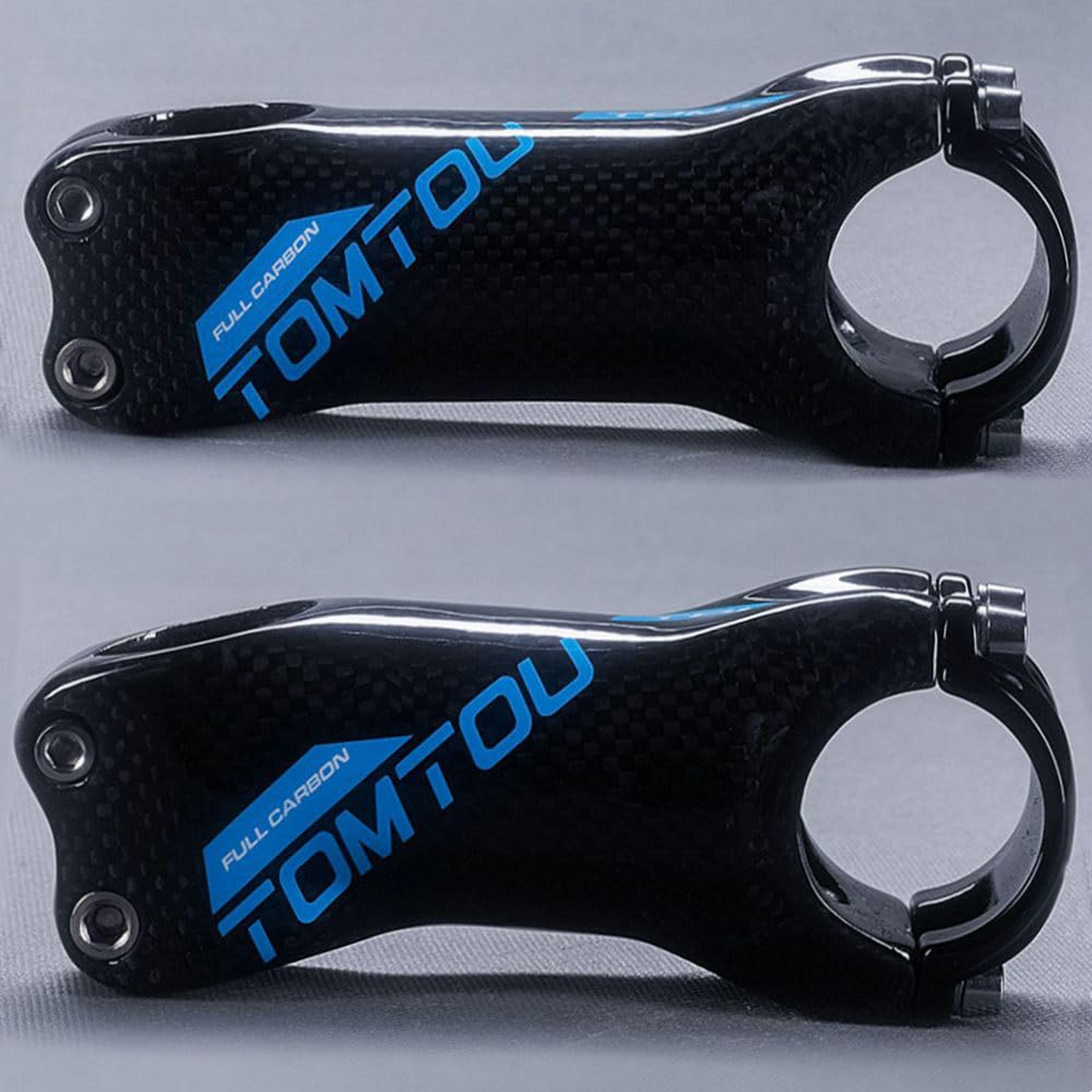 Attacco Manubrio MTB 1 Attacco Manubrio Bici Ultraleggero 3K Lucido in Fibra di Carbonio for Manubrio da 31,8 mm Parti di Biciclette da Strada di Montagna Attacco Manubrio(6 Degree 120mm)