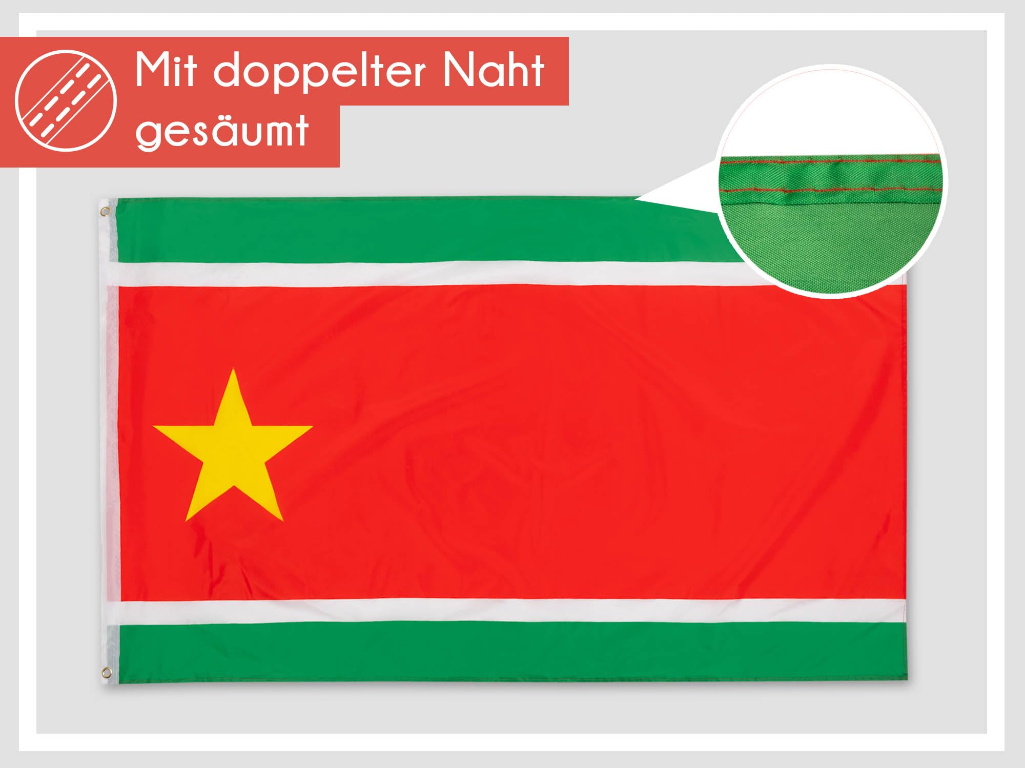 PHENO FLAGS Guadeloupe flag with coat of arms, 90x150cm, weatherproof and tear-resistant - Image 2