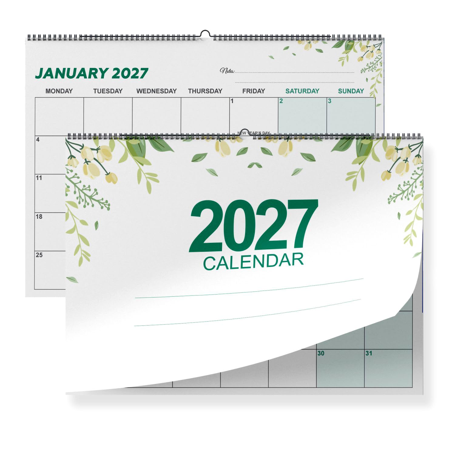 2027 Wall Calendar A4 Large Month to View Wall Planner – 1Pc Card Paper Year Planner, Easy Read Layout for Home Office School Organisation (2027)